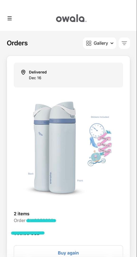 ✳︎nyaaaさん✳︎ 専用　日本未入荷owala Cinderella