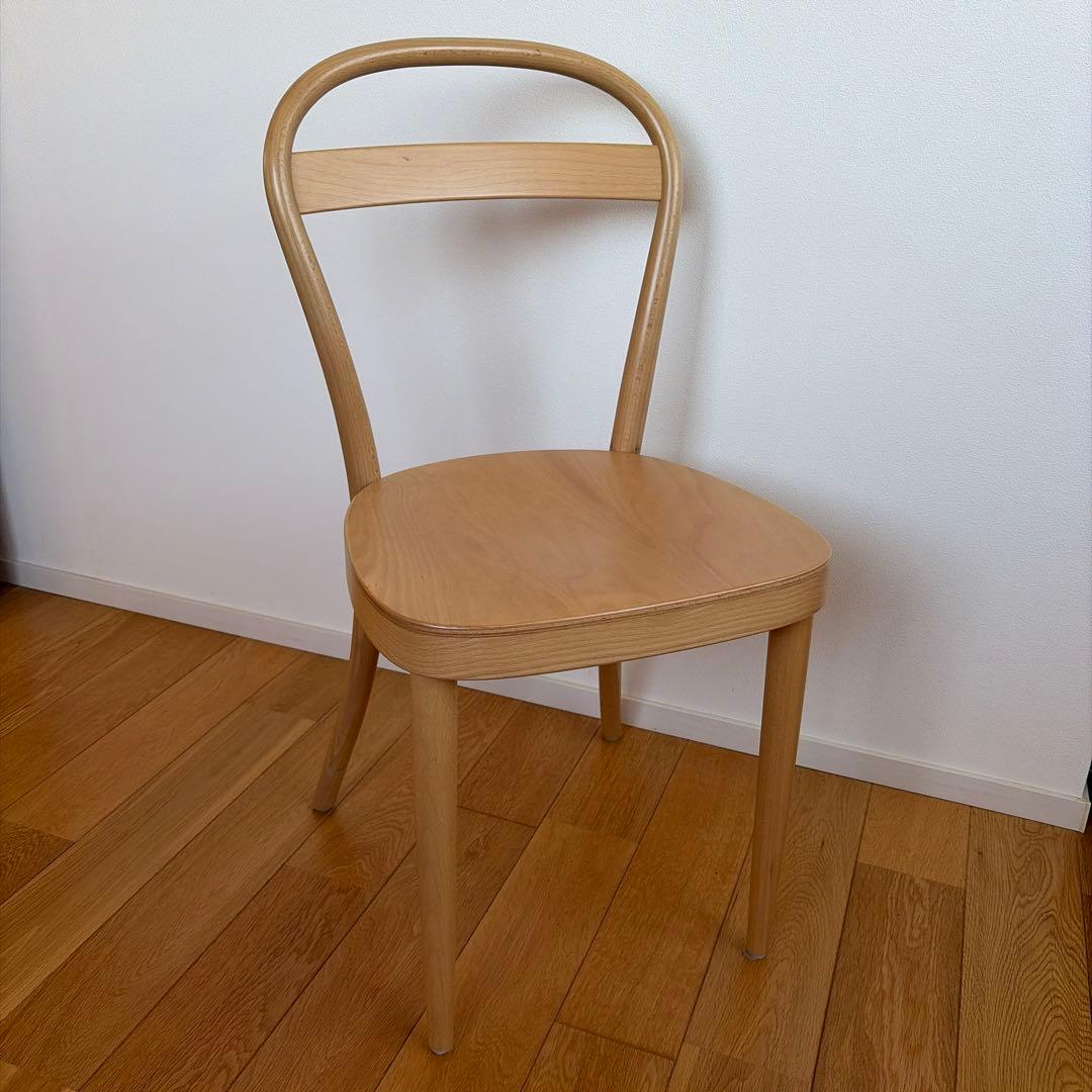 無印良品 THONET ブナ材曲げ木チェア・板座／ナチュラル