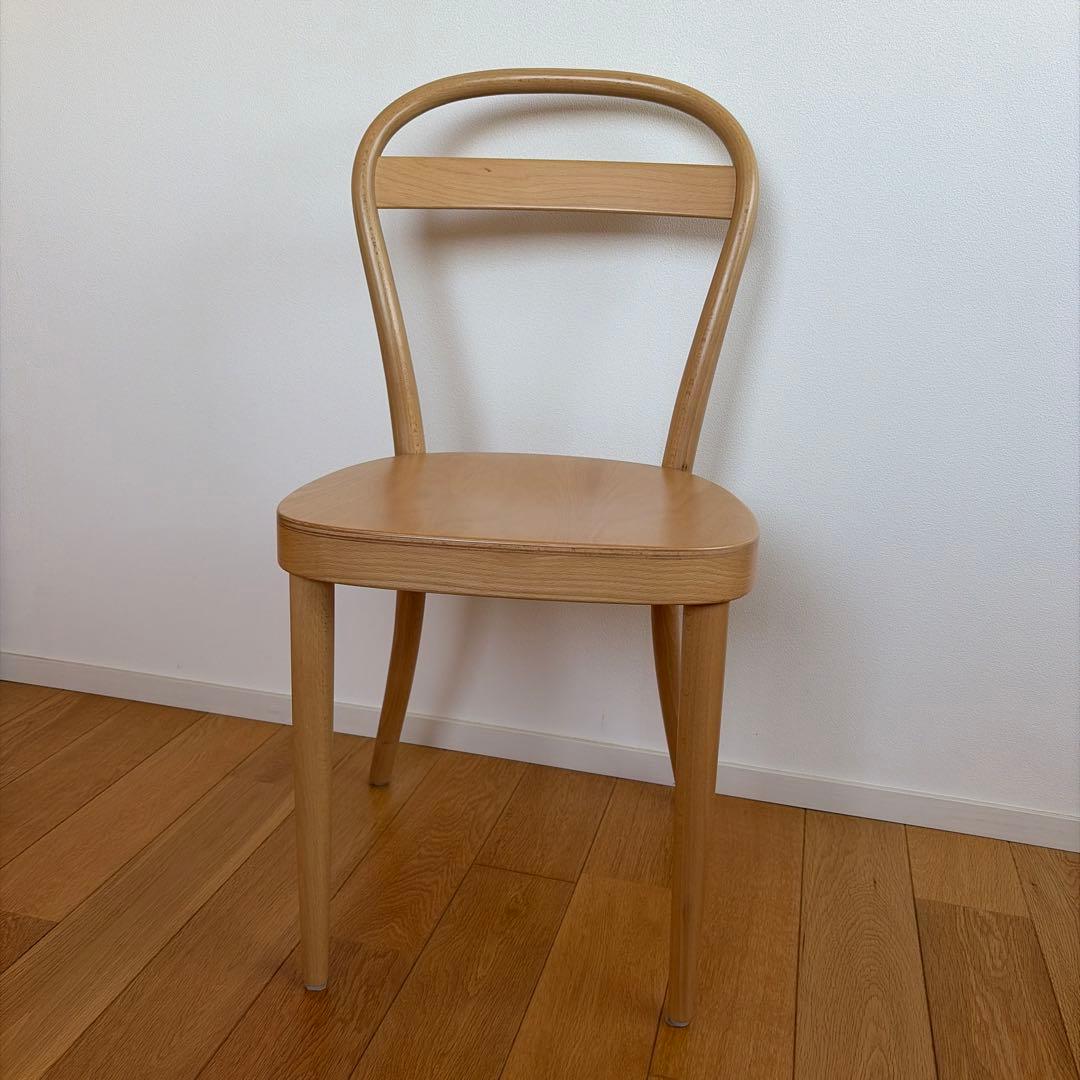 無印良品 THONET ブナ材曲げ木チェア・板座／ナチュラル