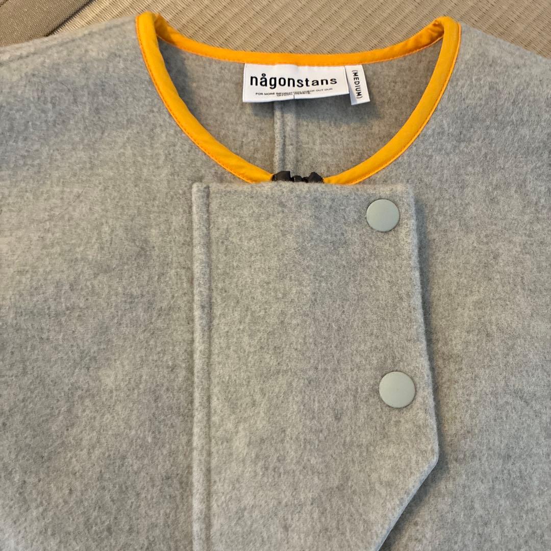 nagonstans asymmetry slit vest ベスト　グレー