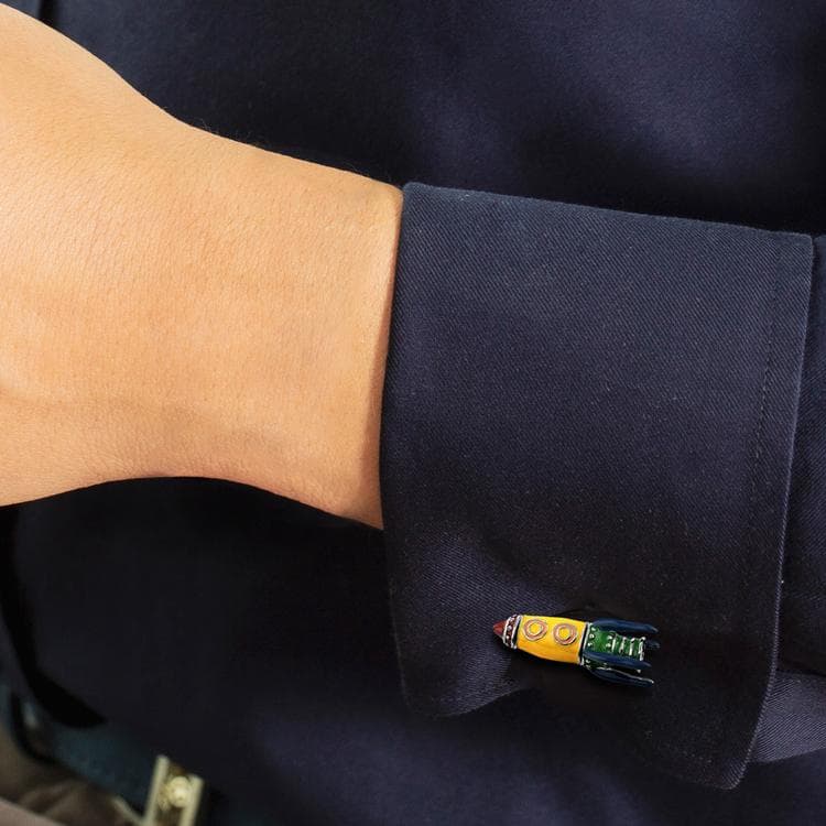 tac138 タテオシアン カフリンクス エルトンジョン ロケットマン イエロー