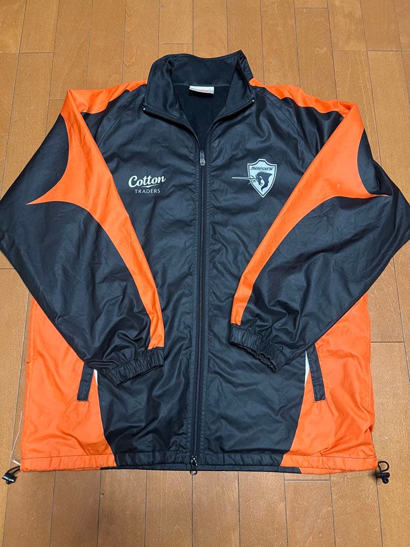 クボタスピアーズ選手支給品　Cotton時代の厚手ウインドブレーカー L