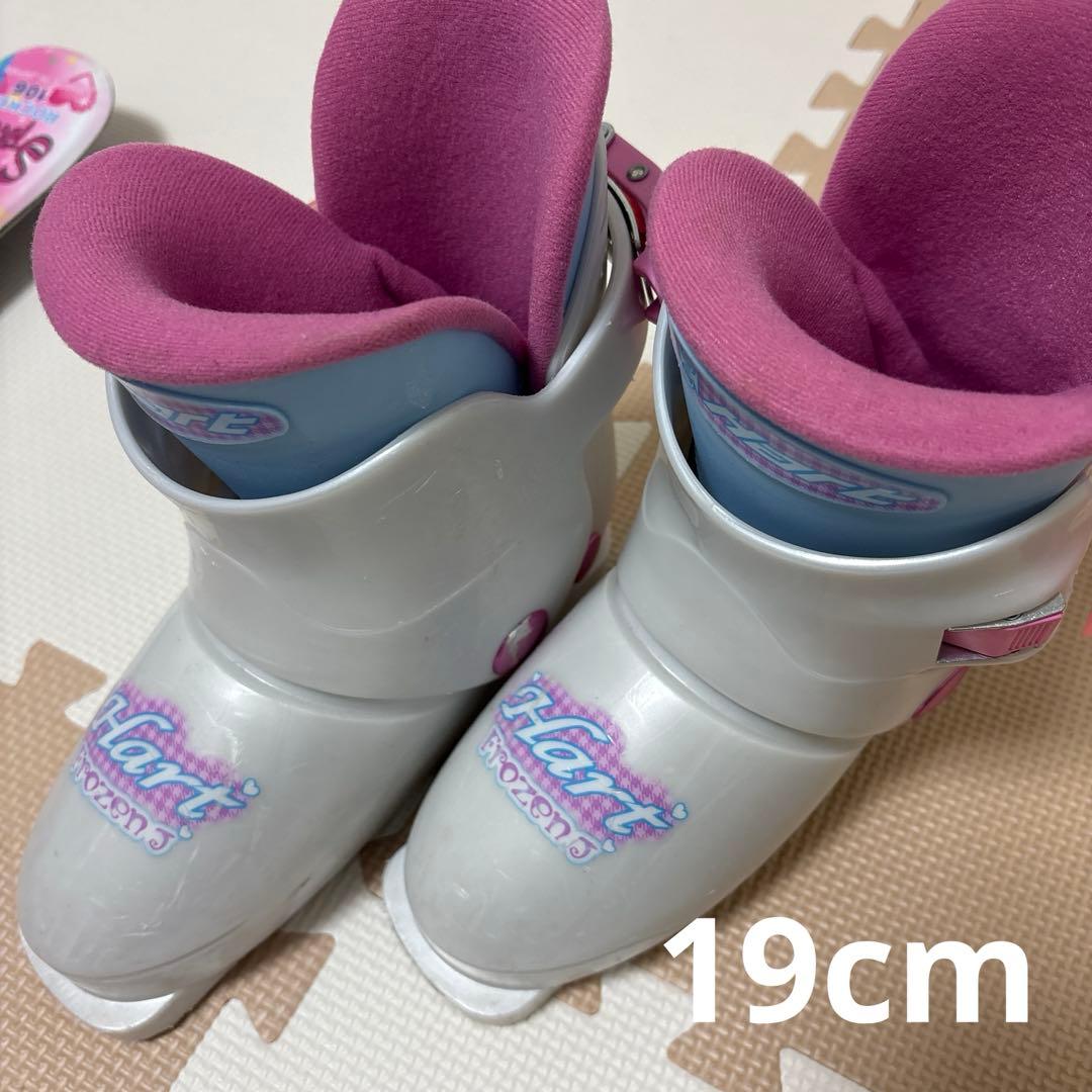 KAZAMA スキーセット106cm ROCKER ストック80cm ブーツ2足