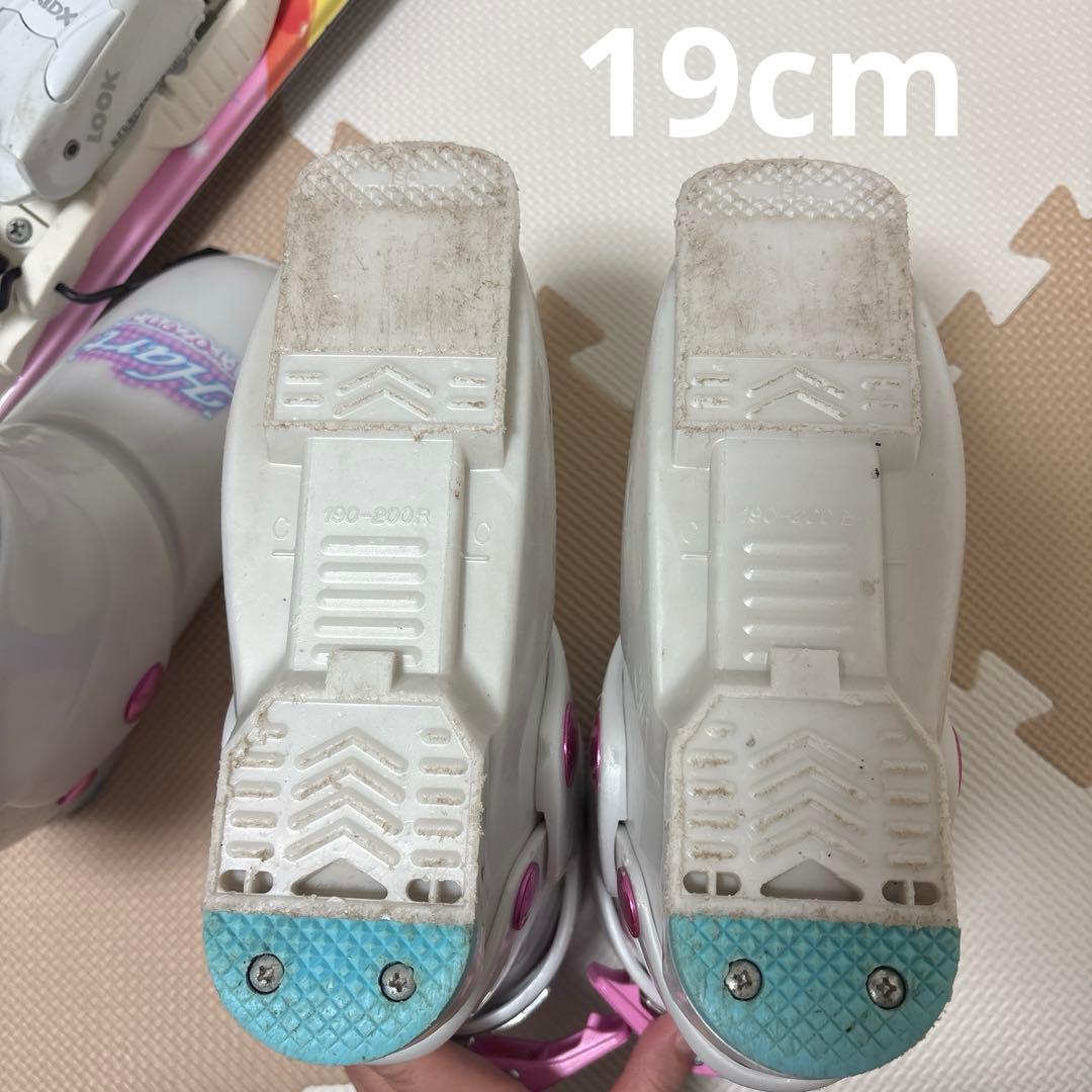 KAZAMA スキーセット106cm ROCKER ストック80cm ブーツ2足