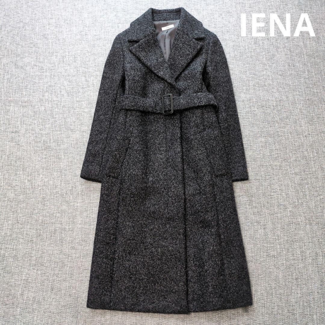 苺様　イエナ　モヘアウール　ミックスツイード　チェスターコート　日本製　未使用