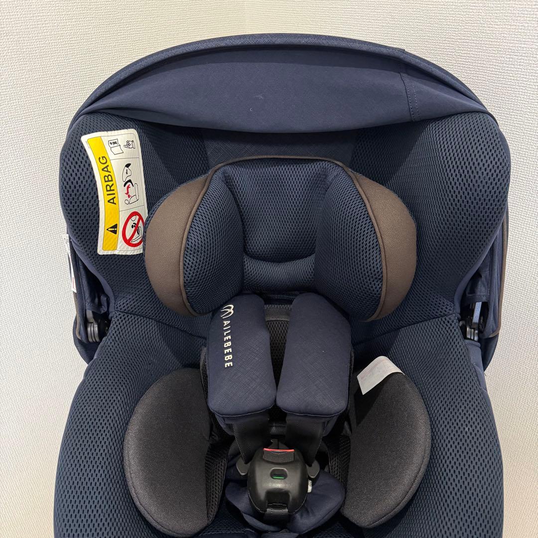 【美品】エールべべ クルット5i グランスISOFIX最上位モデル ネイビー