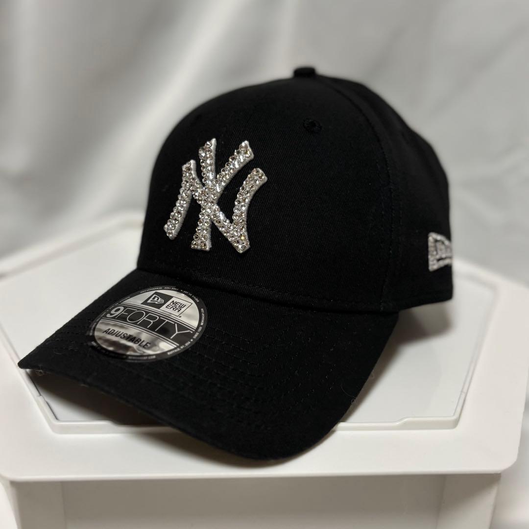 ニューエラ　スワロフスキー　9FORTY ヤンキース　ブラック