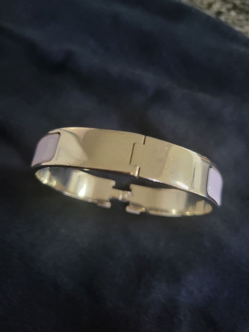 エルメス　クリッククラック　シルバー×ライトパープル