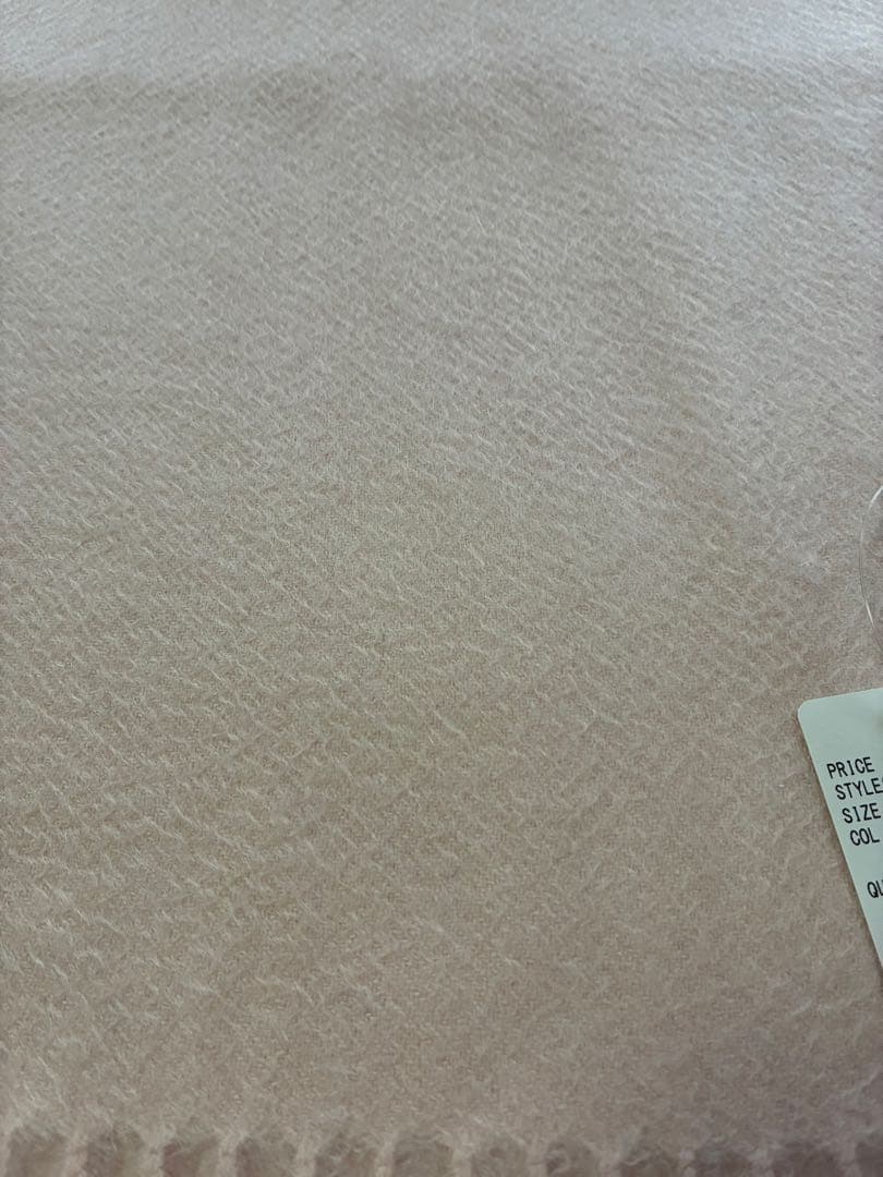 【タグ付未使用】NOBLE ノーブル ピンク カシミヤ 大判ストール