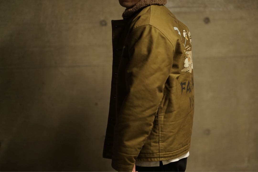 TOYS McCOY ロードランナー レザーパッチ N-1 デッキジャケット