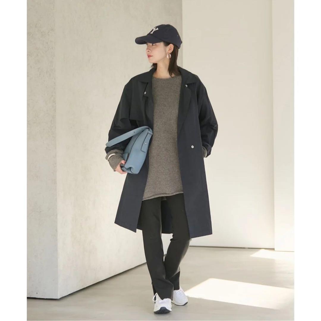 2025SS♡美品♡プラージュ テントコート ナイロン コート ネイビー 38