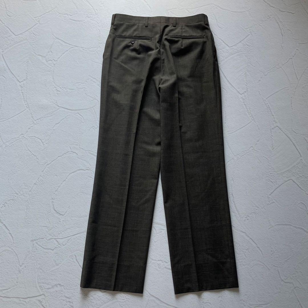 【極美品】ダーバン スーツ 日本製 ウール ツータック A5 ブラウン