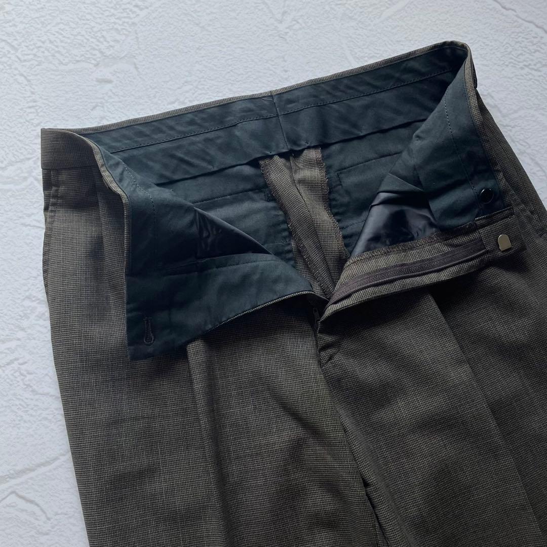 【極美品】ダーバン スーツ 日本製 ウール ツータック A5 ブラウン