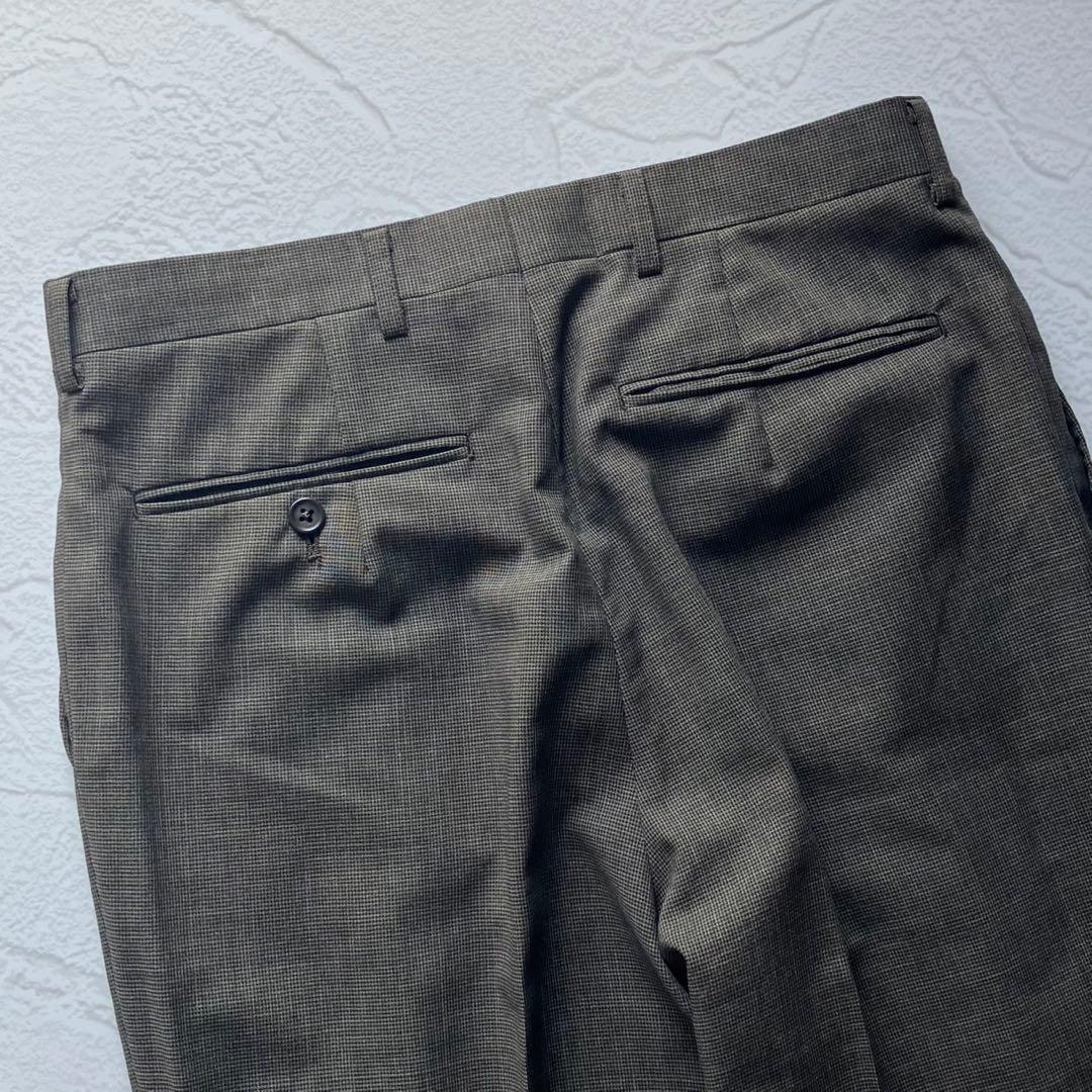 【極美品】ダーバン スーツ 日本製 ウール ツータック A5 ブラウン