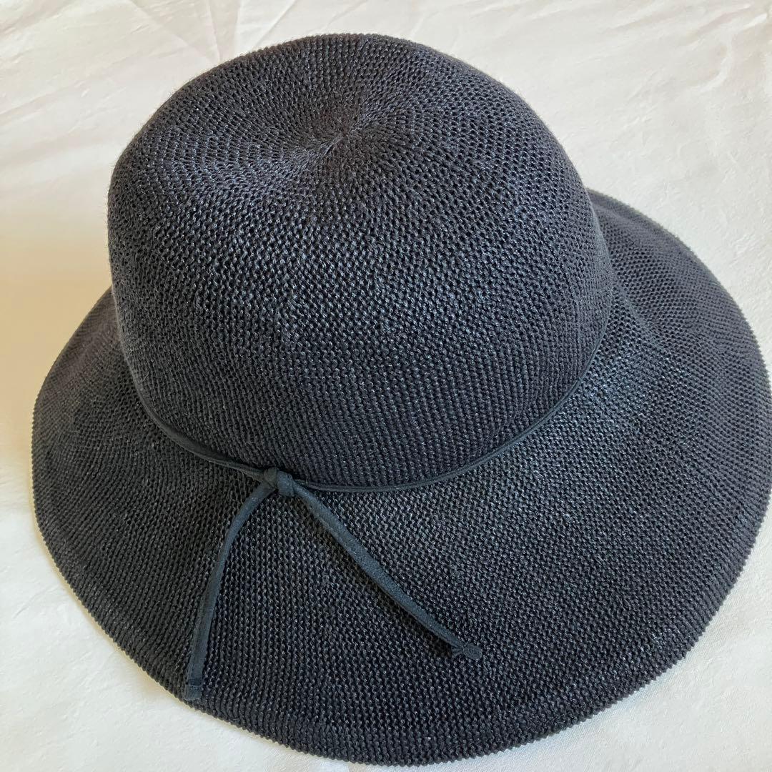 【サンバリア100】 リネンサーモハット ブラック