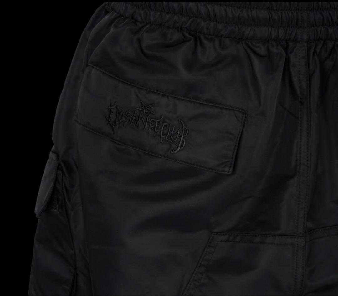 emostanceclub ワイド バギー ナイロン カーゴパンツ