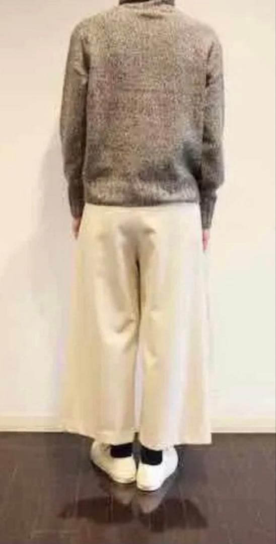 値下げ【美品】マーガレットハウエル　カシミヤ混　ワイドトラウザー