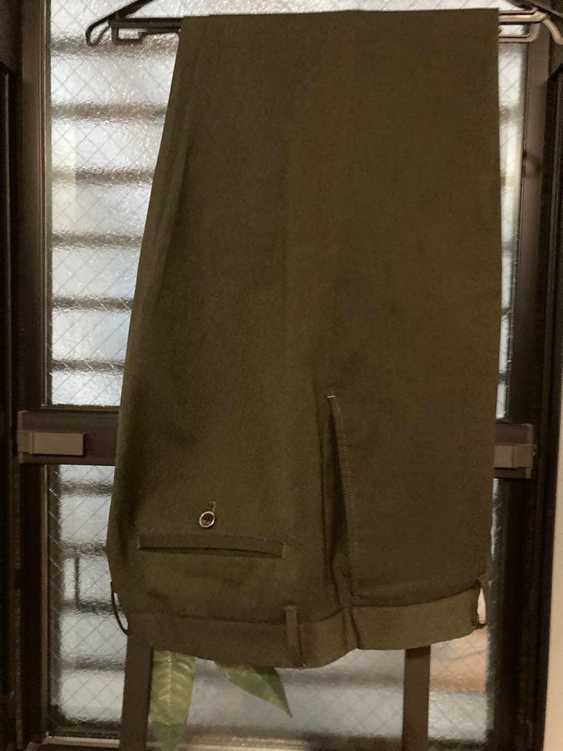 【ゲンキくん専用】ÉDIFICE オリーブグリーン スーツ　セットアップ　XL