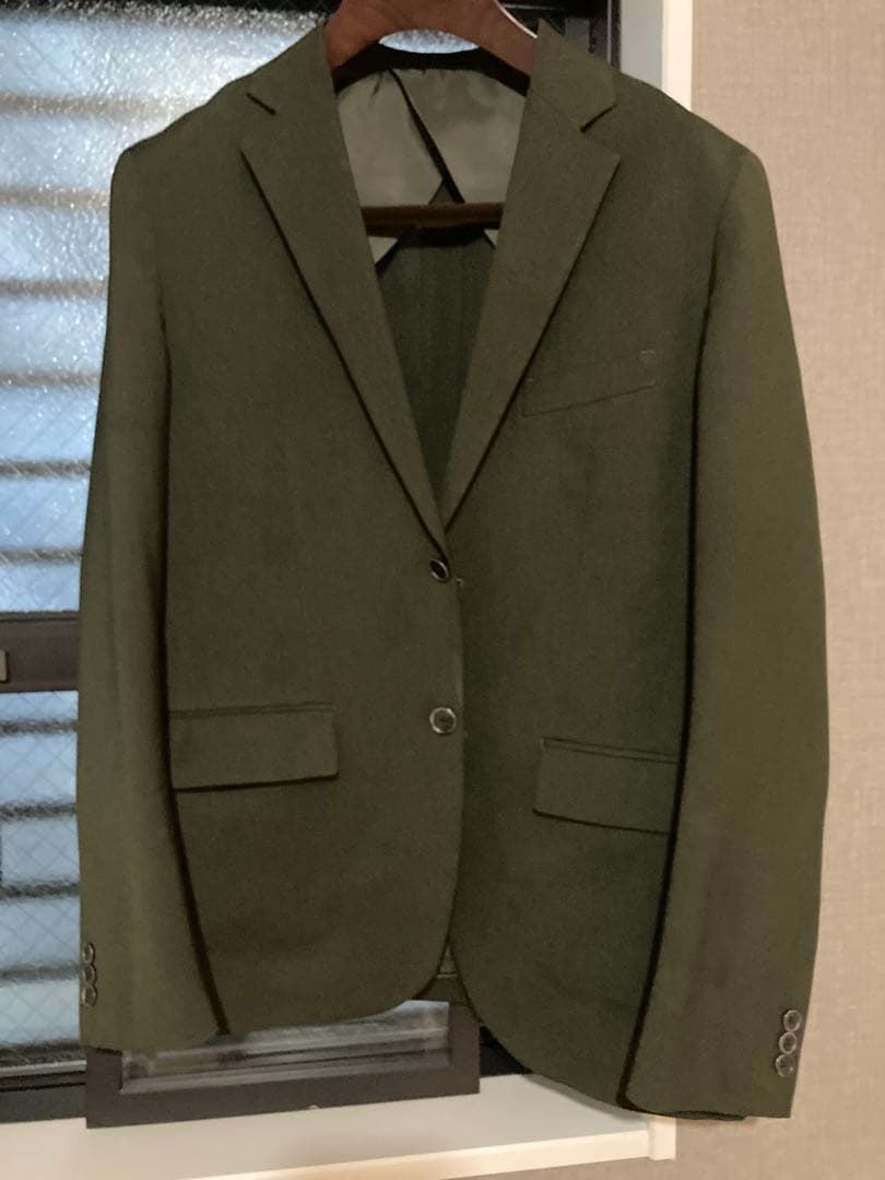 【ゲンキくん専用】ÉDIFICE オリーブグリーン スーツ　セットアップ　XL