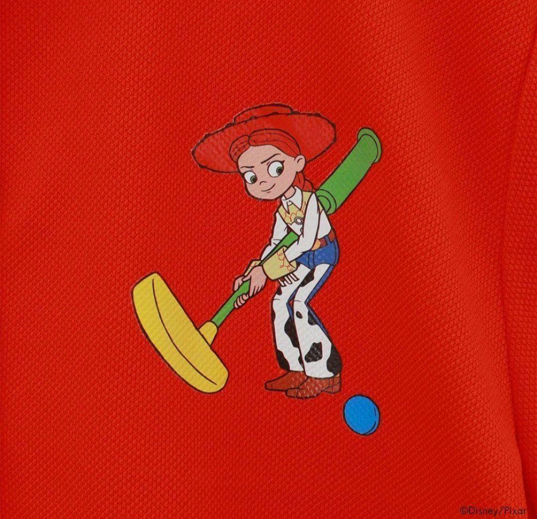 Callaway 夏秋 トイストーリー 新品 コラボ 赤 ゴルフ 半袖 スポーツ