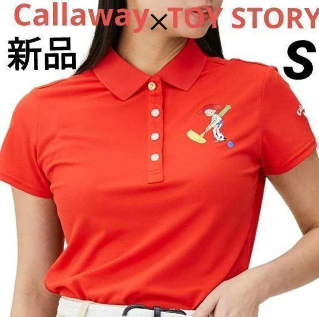 Callaway 夏秋 トイストーリー 新品 コラボ 赤 ゴルフ 半袖 スポーツ