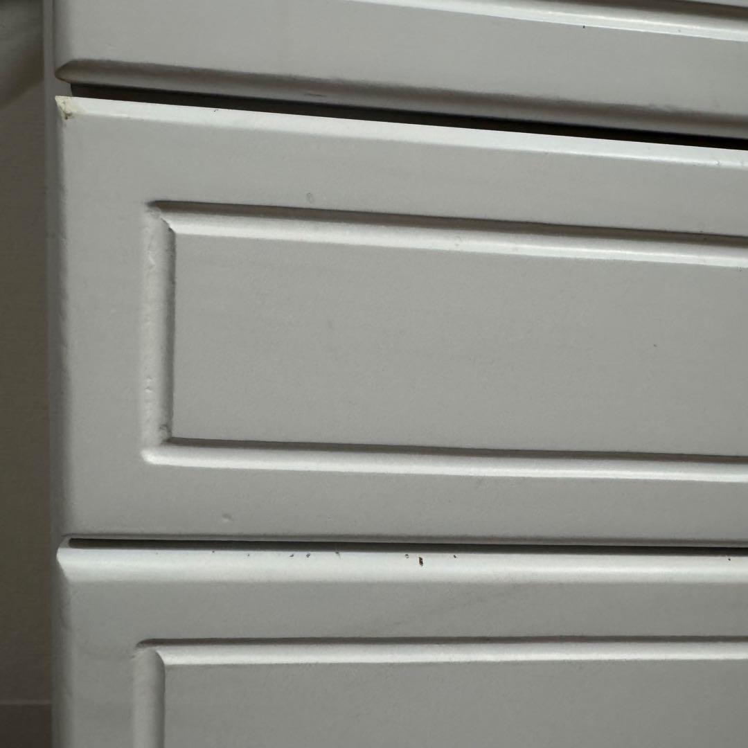 【まこちゃん専用】猫脚　5段チェスト リボンモチーフ 姫系家具