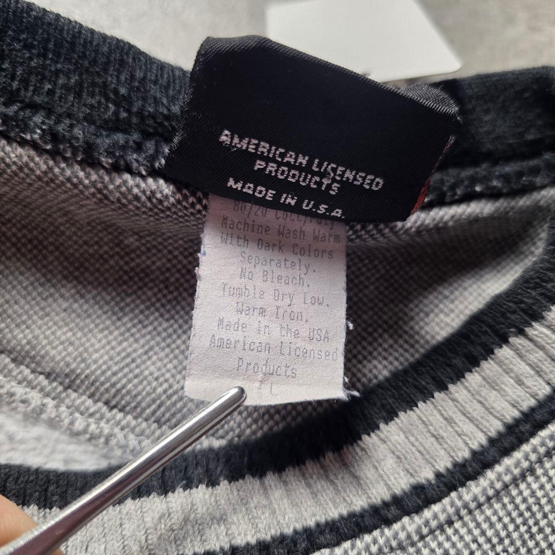 USA製HARLEYDAVIDSONハーレースウェットトレーナー短丈刺繍ロゴL