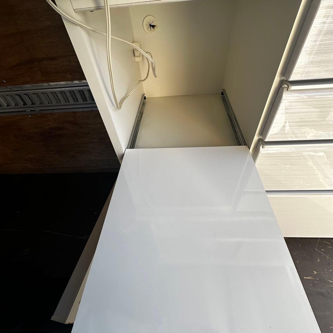 松田家具 キッチンボード 食器棚 幅117.5cm ソフトクローズ