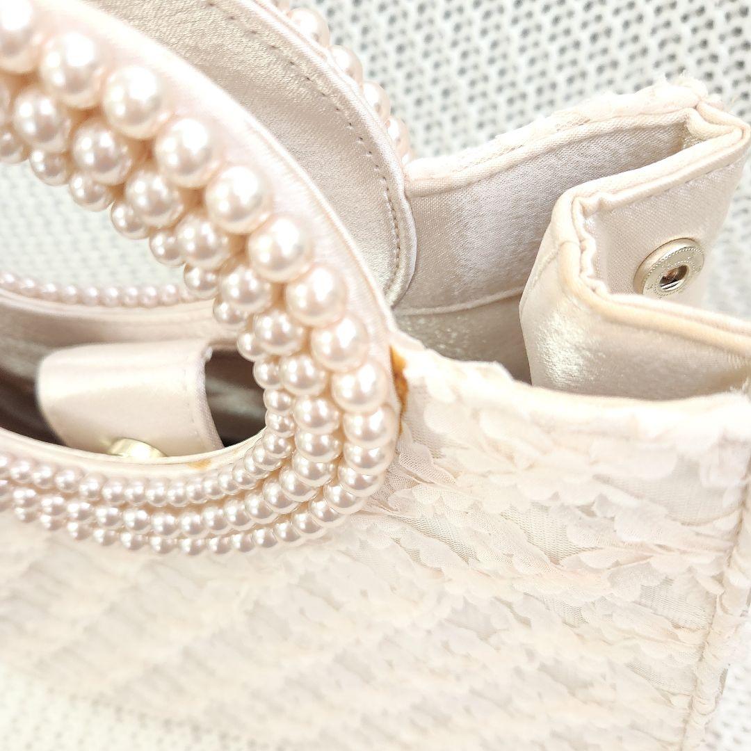 【3点セット】ミントグリーン レース パーティードレス バッグ パンプス