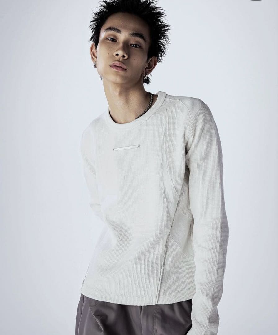 Jent Louis ジェントルイスサーマルジップロングスリーブTシャツ　ロンT