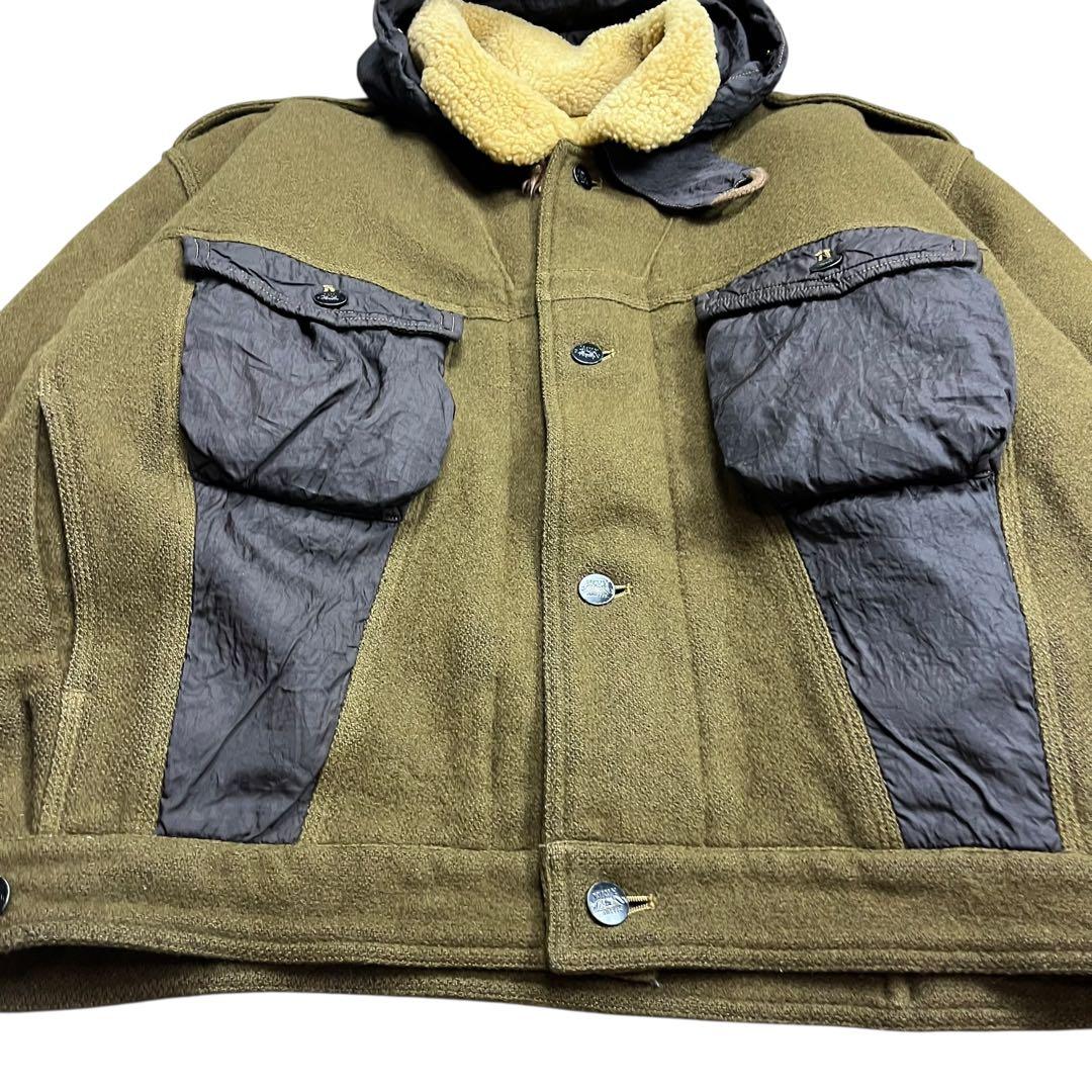 80s BONEVILLE Navy Arcti フライト ジャケット ウール