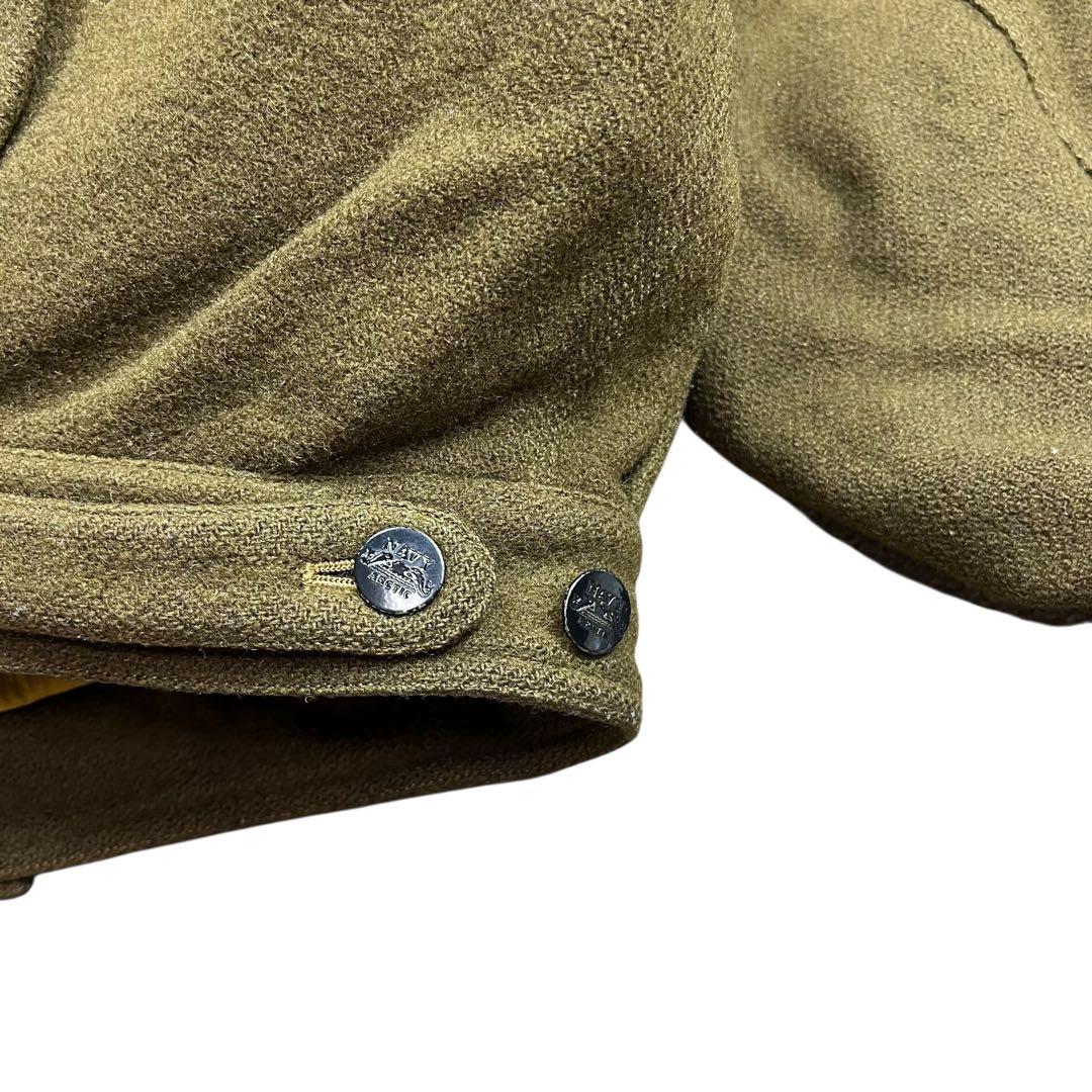 80s BONEVILLE Navy Arcti フライト ジャケット ウール