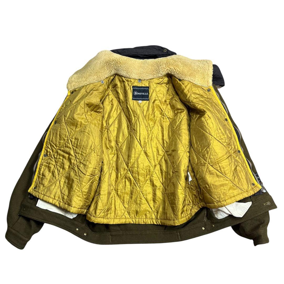 80s BONEVILLE Navy Arcti フライト ジャケット ウール