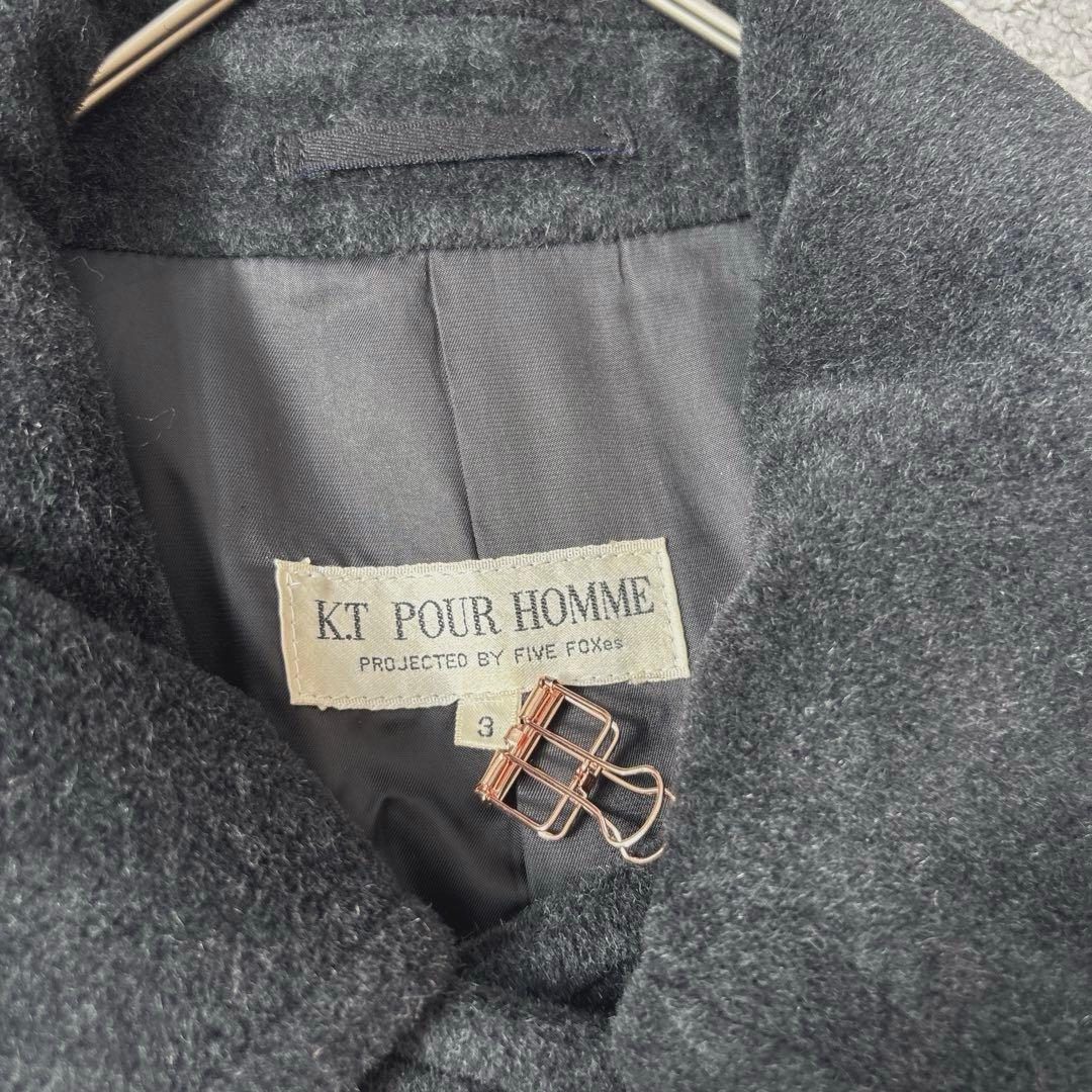 K.T POUR HOMME ダブルブレストコート　アンゴラ　羊毛　ヴィンテージ