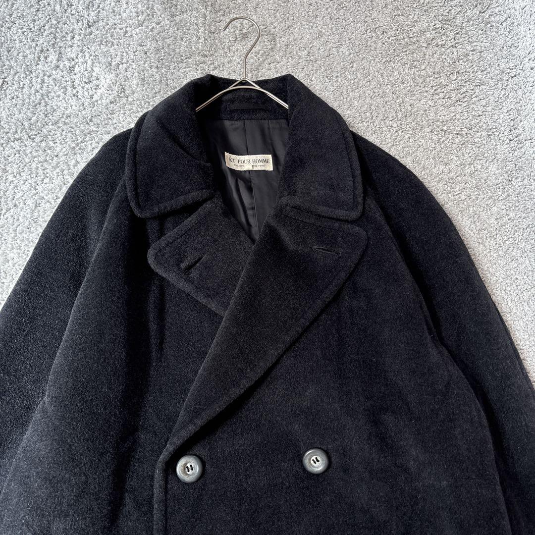 K.T POUR HOMME ダブルブレストコート　アンゴラ　羊毛　ヴィンテージ