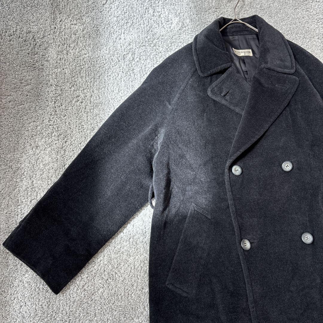 K.T POUR HOMME ダブルブレストコート　アンゴラ　羊毛　ヴィンテージ
