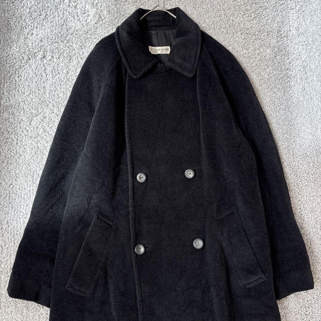 K.T POUR HOMME ダブルブレストコート　アンゴラ　羊毛　ヴィンテージ