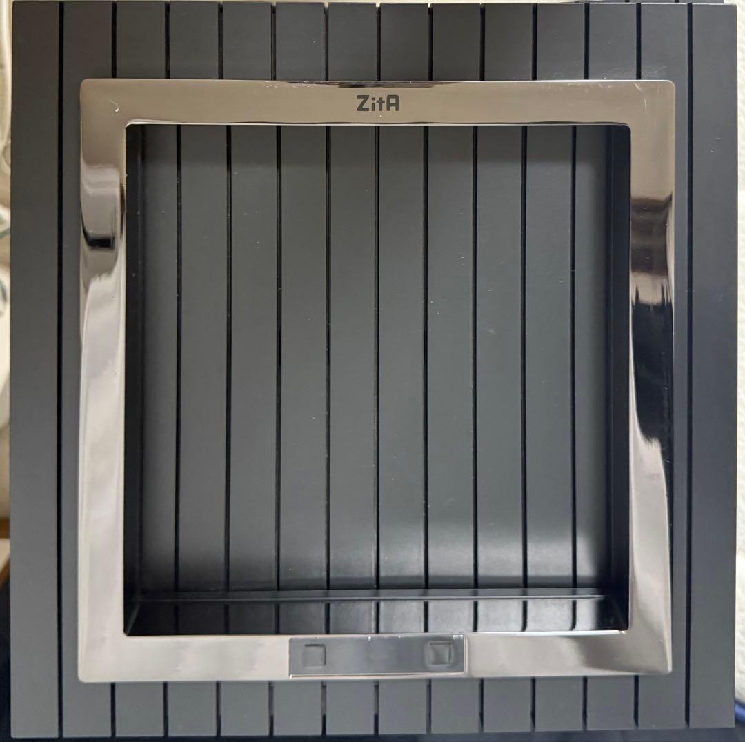 ZitA 自動開閉ゴミ箱 スクエアタイプ ブラック