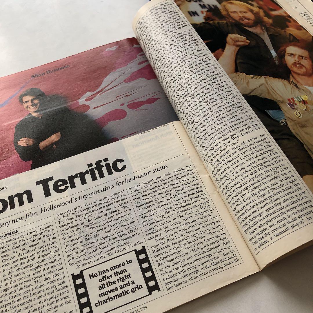 トップガン　トム・クルーズ　パンフ　チラシ　半券　雑誌TIME スクリーン特集