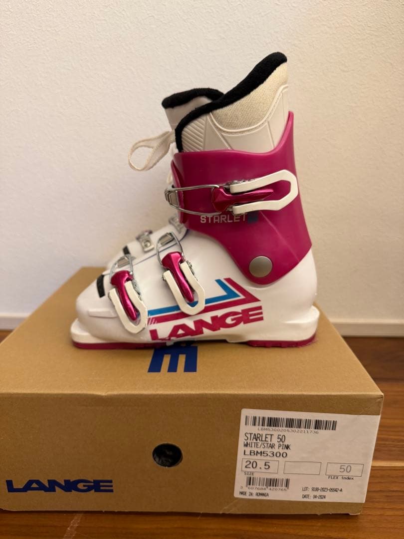 ジュニアスキー２点セット HEAD 117cm ラングLANGE 20.5cm