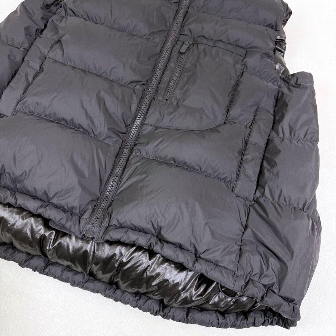 【美品】UNIQLO +J ダウンボリュームベスト 大きいサイズ ダークグレー