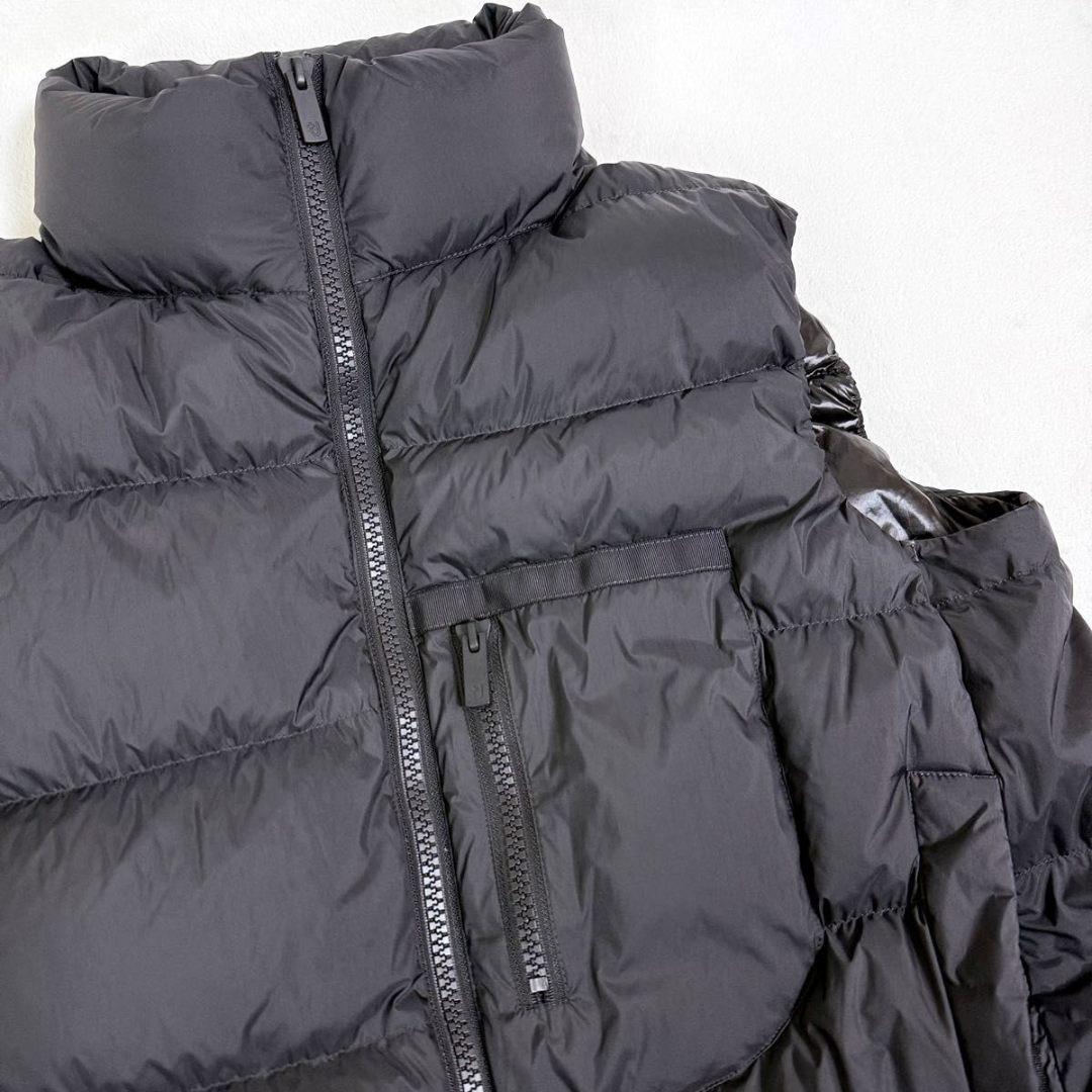 【美品】UNIQLO +J ダウンボリュームベスト 大きいサイズ ダークグレー