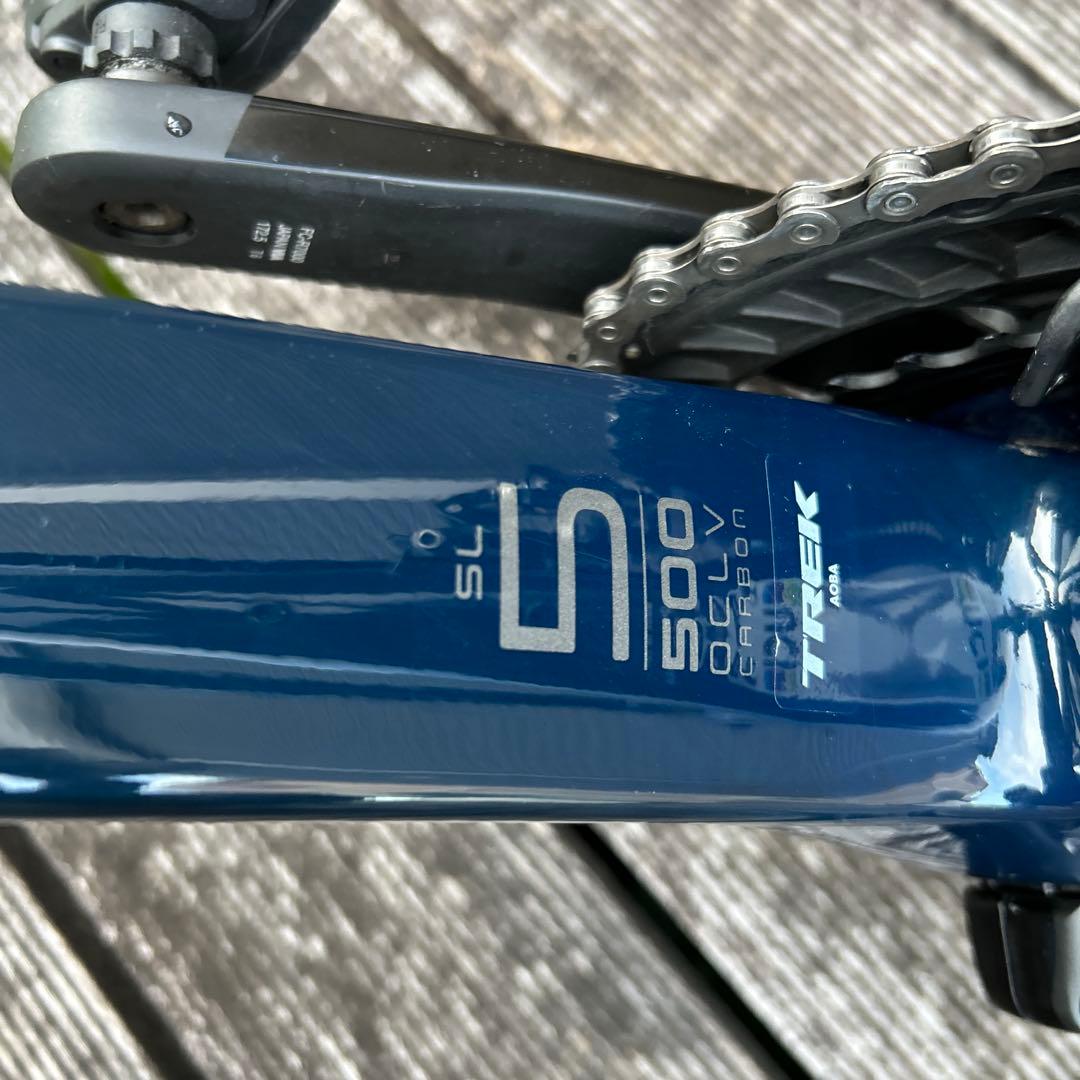 青いアルミニウムロードバイクフレーム