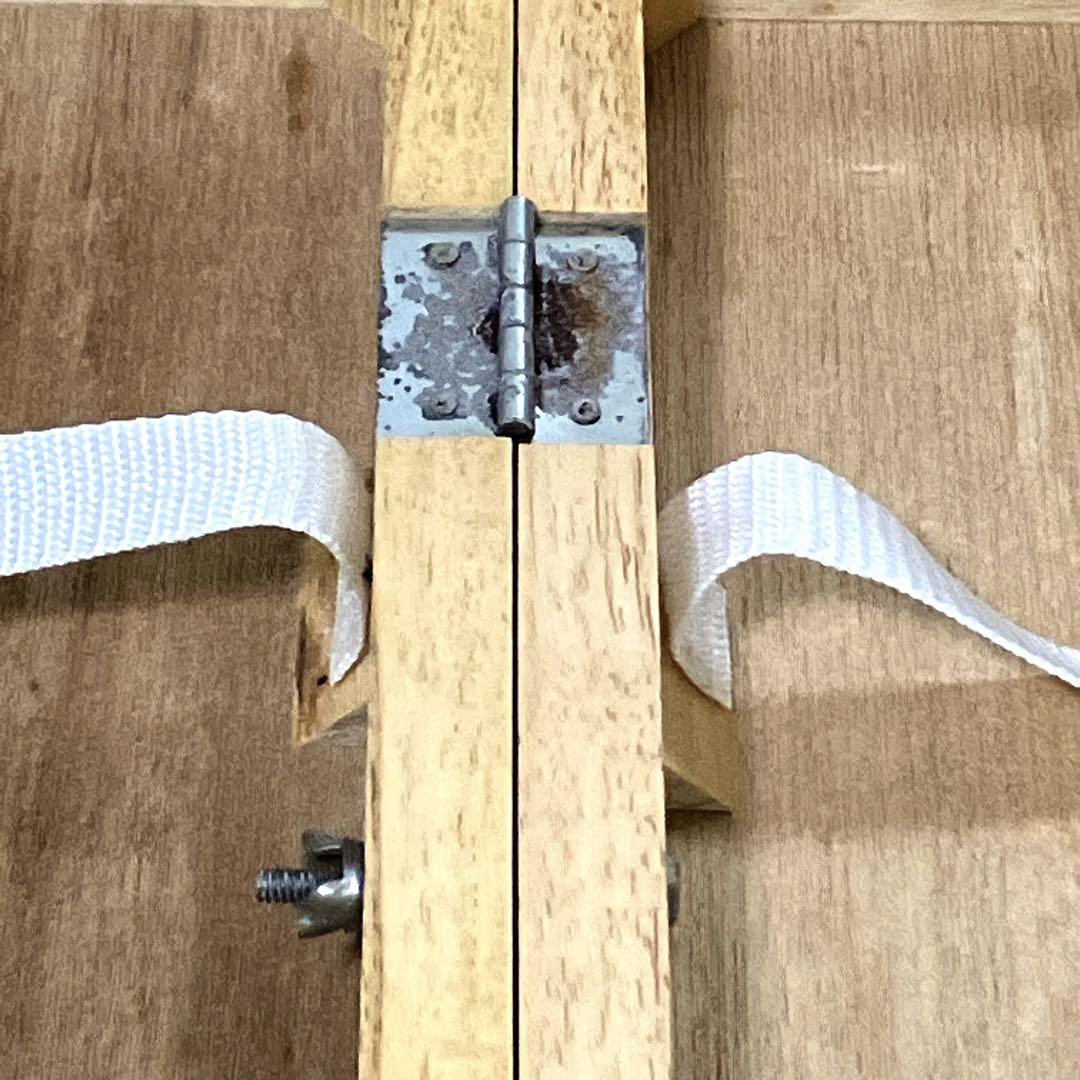 【NATURAL PEOPLE】アウトドアテーブルチェアセット　木製　レトロ