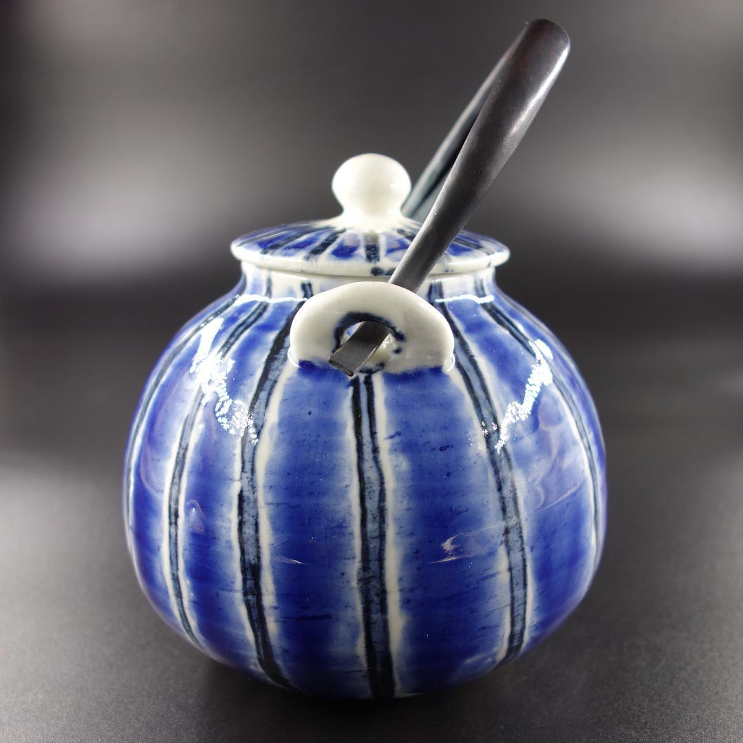 【ひろ窯】 瑠璃釉 土瓶 【藤井敬之】