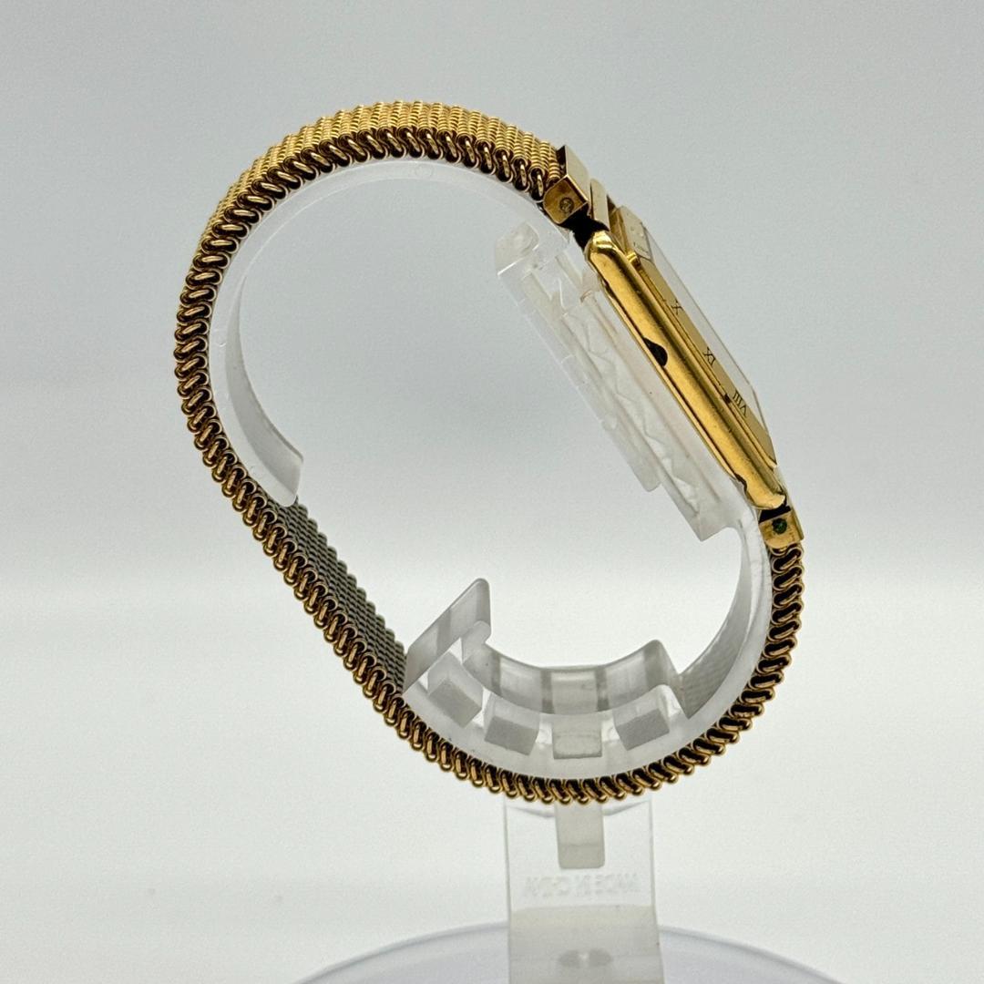 稼働品 GUCCI グッチ 腕時計 ゴールド文字盤 クォーツ ２針 4200M