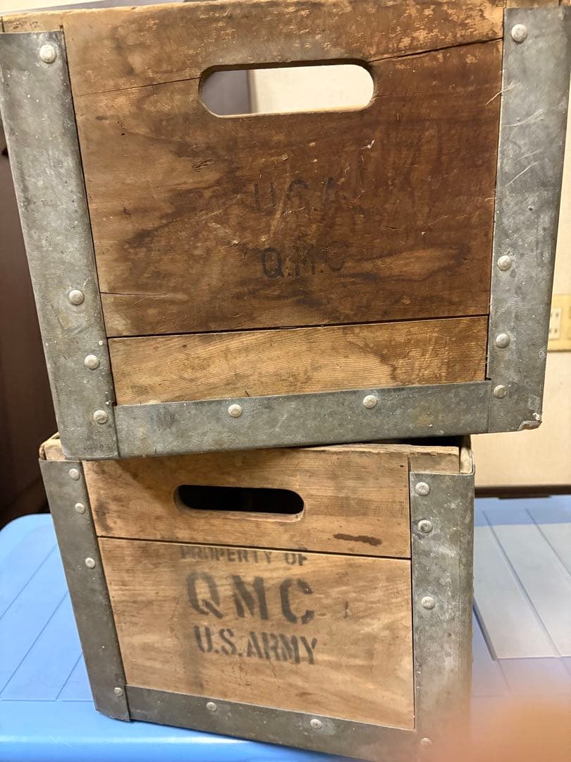 1*2様 バラ売りも可！ 木製ボックス QMC U.S. ARMY 再結合ミルク