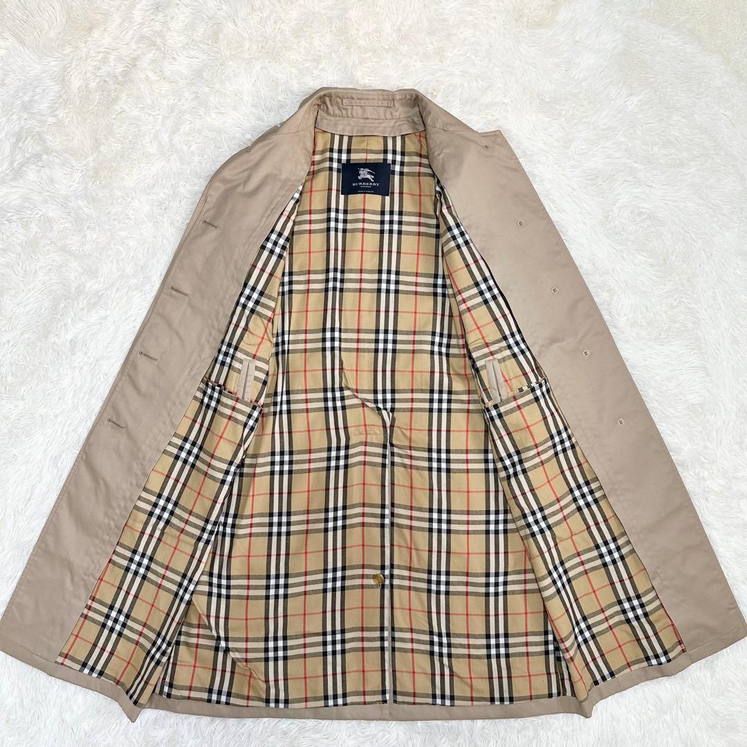 バーバリーロンドン ベージュ バルマカーンコート ノバチェック ベルト 英国製