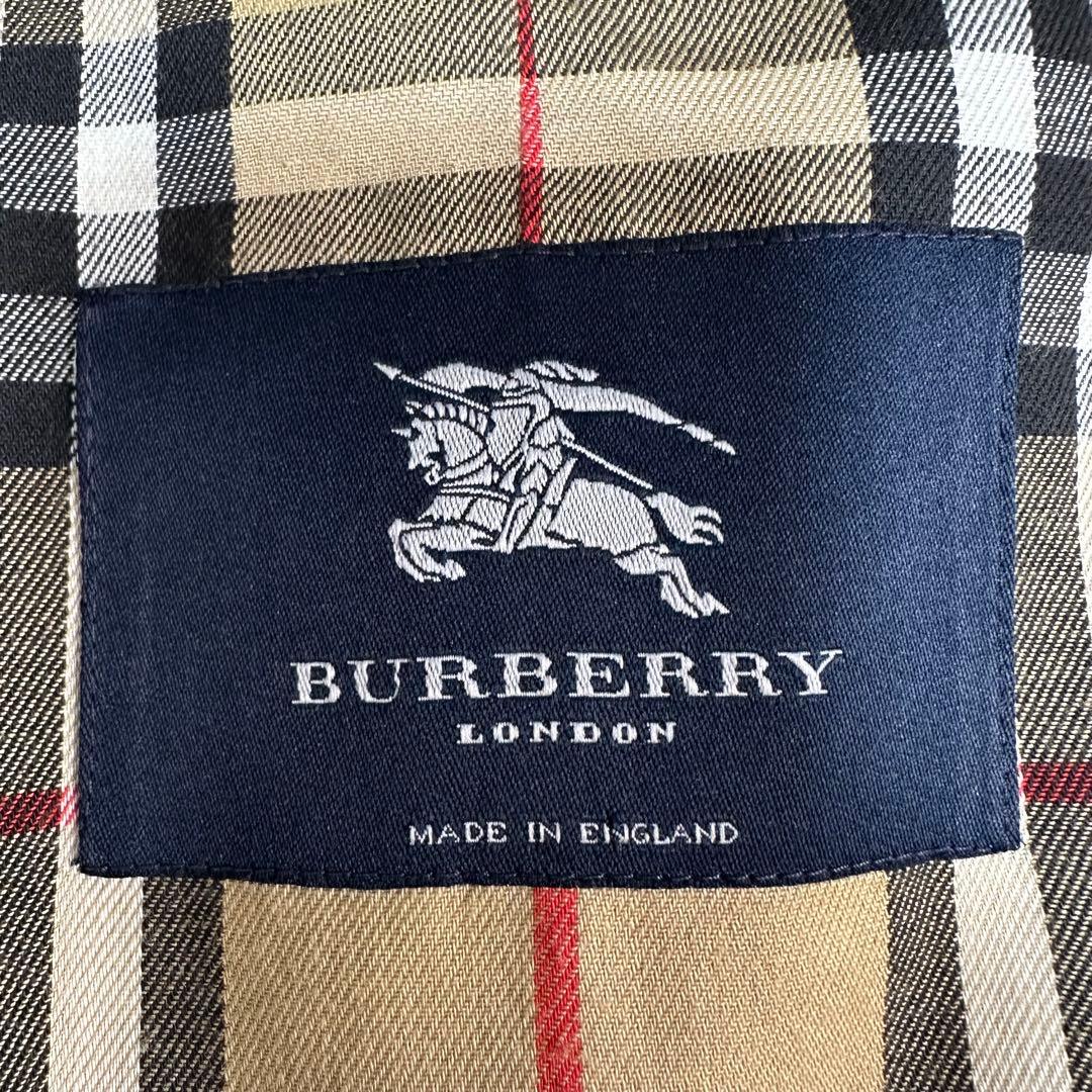 バーバリーロンドン ベージュ バルマカーンコート ノバチェック ベルト 英国製