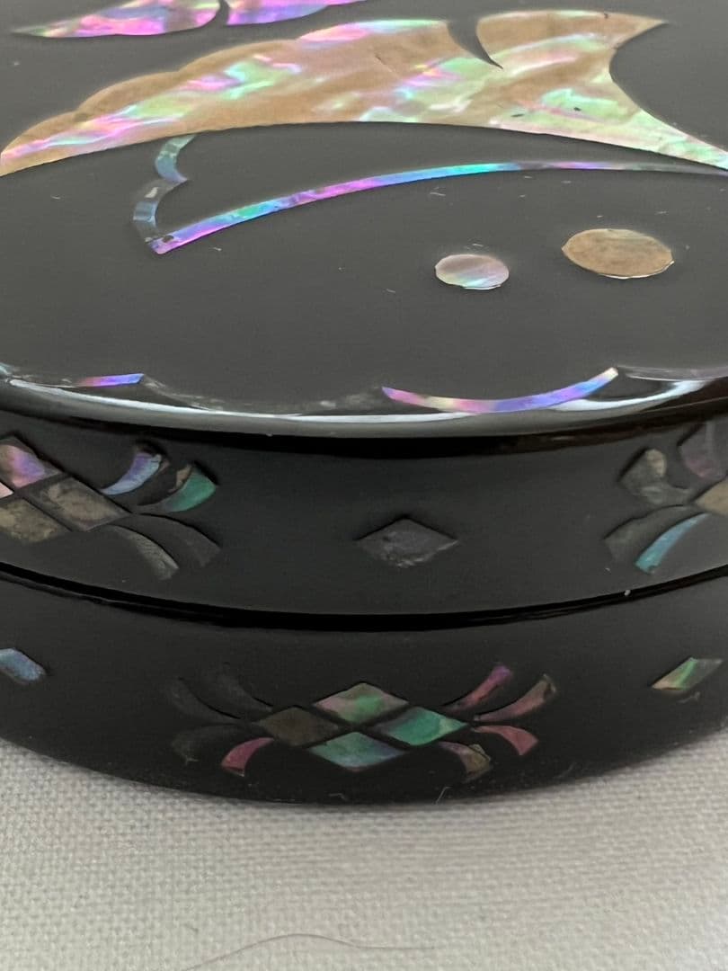 青貝 銀杏 香合 源 陵香(政男) 茶道具